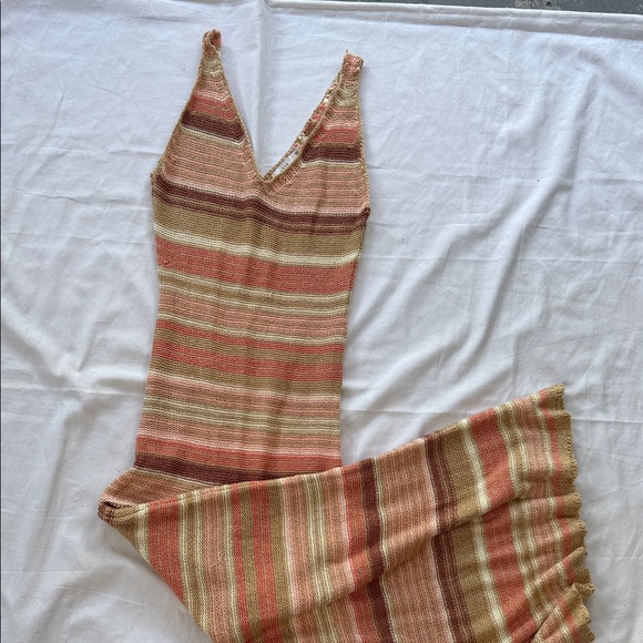 Lush Knit Striped Knit Maxi Dress - Picture 1 of 5